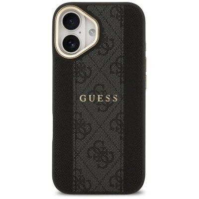 GUESS futerał do IPHONE 17 kompatybilny z MagSafe GUHMP17SPG4SEMCK (PU W/ 4G Stripe) czarny