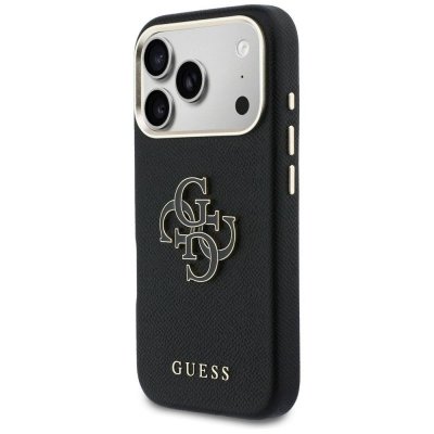 GUESS futerał do IPHONE 17 Pro GUHCP17L5PS4RGGK (PU FW Resin Logo) czarny