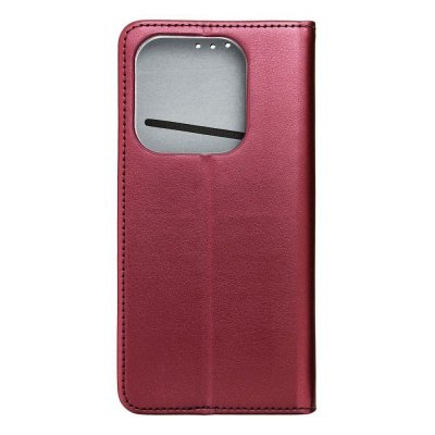 Etui z klapką na Xiaomi Redmi NOTE 14 5G Smart Magneto burgundowe