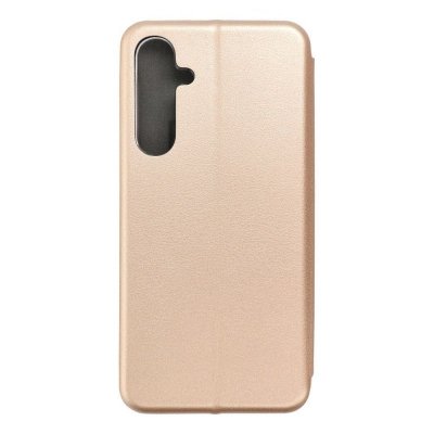 Etui z klapką na Samsung A55 Elegance Book złote