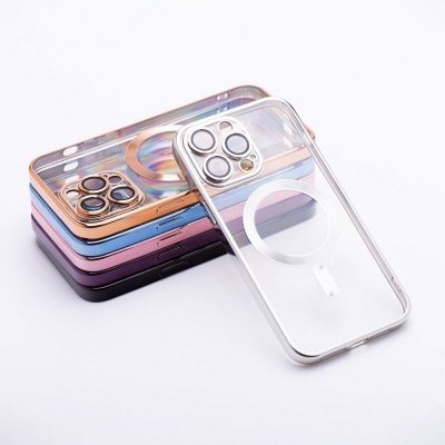 Futerał do iPhone 17 AIR Electro Mag Cover zgodny z MagSafe srebrny