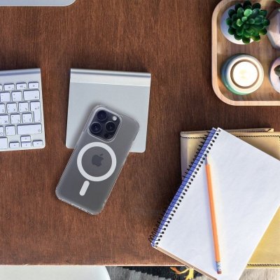 Futerał do Samsung S24 PLUS Frost Mag Cover zgodny z MagSafe transparentny zmrożony