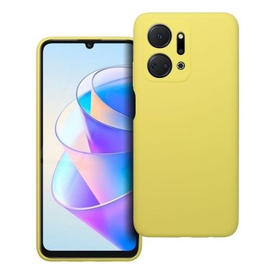 Futerał do Honor X7A Silicone 2mm żółty