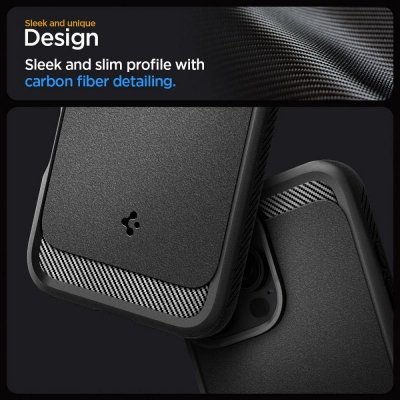 SPIGEN futerał RUGGED ARMOR MAG kompatybilny z MagSafe do IPHONE 16 Pro matte black