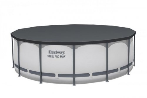 Basen stelażowy Steel Pro MAX 427x122 Szary 14FT BESTWAY 5w1 + Akcesoria