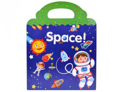 Książeczka z naklejkami ALBUM edukacyjny KOSMOS PLANETY kosmici ZA4761