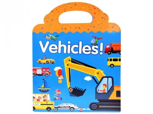 Książeczka z naklejkami ALBUM edukacyjny POJAZDY funkcyjne na drodze ZA4762