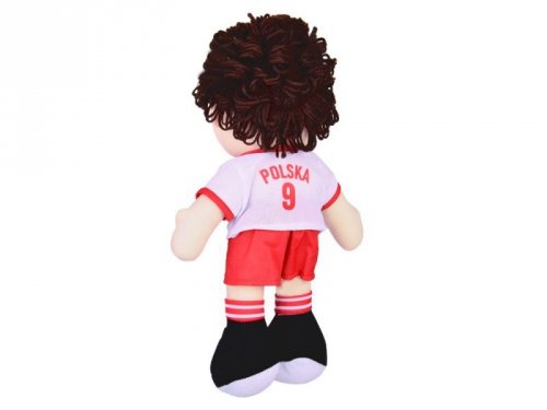 Lalka szmaciana POLSKI Piłkarz nr 9 - piłka nożna Miękka materiałowa ZA5477