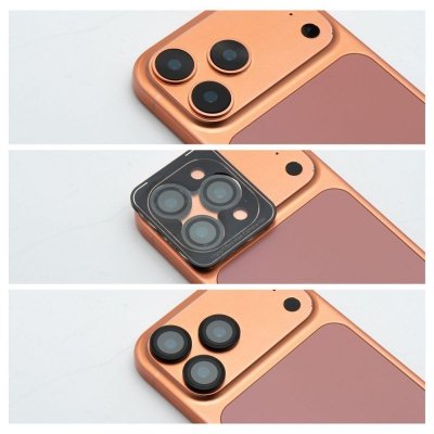 Szkło na aparat BLUE STAR Easy Install do IPHONE 15 PRO / 15 PRO MAX czarne