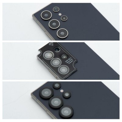 Szkło na aparat BLUE STAR Easy Install do SAMSUNG S26 PLUS czarne