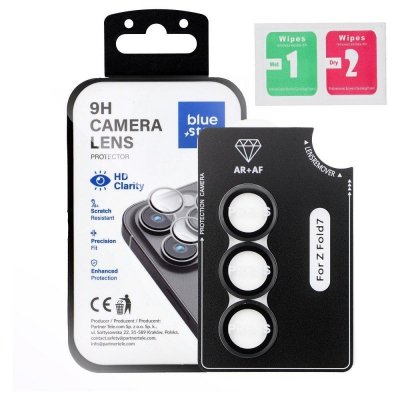 Szkło na aparat BLUE STAR Easy Install do SAMSUNG FOLD 7 czarne