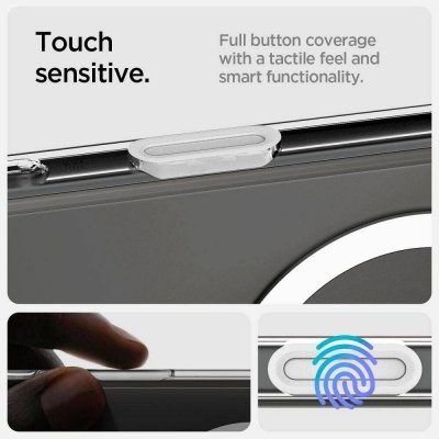 SPIGEN futerał ULTRA HYBRID "T" MAG kompatybilny z MagSafe do IPHONE 16 Pro white