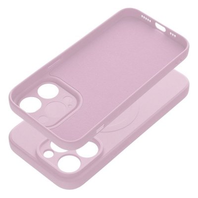 Futerał do iPhone 14 PRO Silicone Mag Cover zgodny z MagSafe różowy