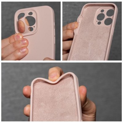 Futerał do iPhone 13 Silicone 2mm pudrowy różowy