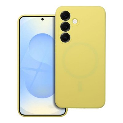 Futerał do Samsung S26 PLUS Silicone 2mm zgodny z MagSafe żółty