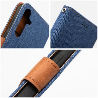 Etui z klapką na Samsung A36 5G Jeans Book niebieskie