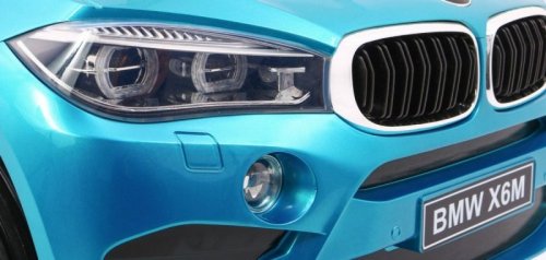 BMW X6M Elektryczne Autko, SUV dla dzieci Lakier Niebieski + Pilot
