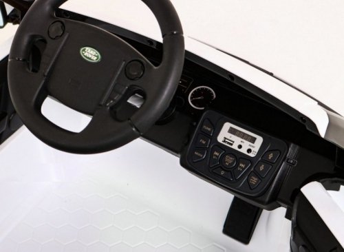 Land Rover Discovery Autko elektryczne dla dzieci Biały SUV + Pilot
