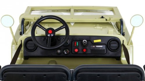 Autko Wojskowe Retro Strong dla 3 dzieci Matcha