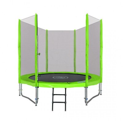 Trampolina ogrodowa SkyRamiz 244cm 8FT dla dzieci Zielony + Akcesoria