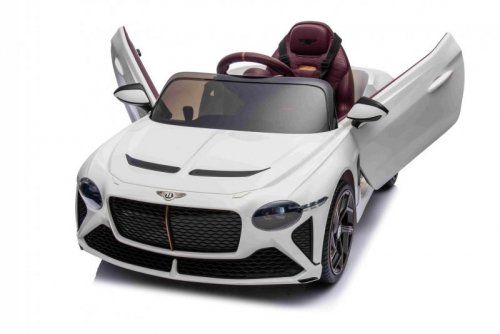 Autko Bentley Bacalar na akumulator dla dzieci Biały + Pilot + EVA + Wolny Start + Audio LED