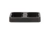 Kosz FLAP BIN 75L czarny / pokrywa zielona / szkło