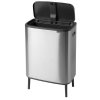 Kosz TOUCH BIN HI BO 60L Matt Steel FPP