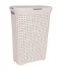 Kosz na bieliznę RATTAN STYLE 40L kremowy
