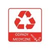 Etykieta do segregacji ODPADY MEDYCZNE NEW