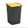Kosz do segregacji KORAL 47L pokrywa żółta