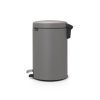 Kosz pedałowy NEWICON 12L Mineral Concrete Grey