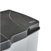 Kosz do segregacji GUNNAR Duo 7+15l srebrny