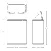 Kosz TOUCH BIN BO 60L White