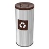 Kosz do segregacji odpadów EKO PRESTIGE 45L BIO ( Stal połysk )