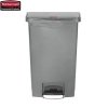 Kosz Slim Jim® Step-On 50L Resin Containers grey