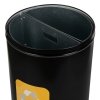 Kosz do segregacji odpadów STREAM BIN DUO 2x30L czarny z wkładami