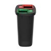 Kosz do segregacji DUO BIN 90L plus komplet 6 ramek i etykiet