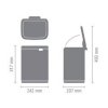 Kosz BO 12L Brilliant Steel