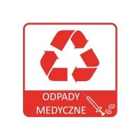 Etykieta do segregacji ODPADY MEDYCZNE NEW