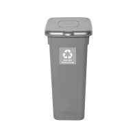 Kosz FLAP BIN 20L szary / pokrywa srebrna / zmieszane 