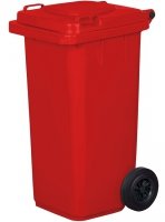 Pojemnik na odpady 120L czerwony
