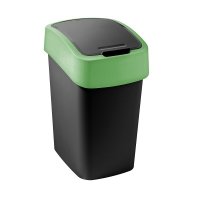 Kosz na śmieci Flip Bin 9L czarny/zielony