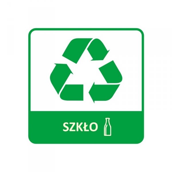 ETY2-4 - Etykieta do segregacji &quot;SZKŁO&quot; NEW