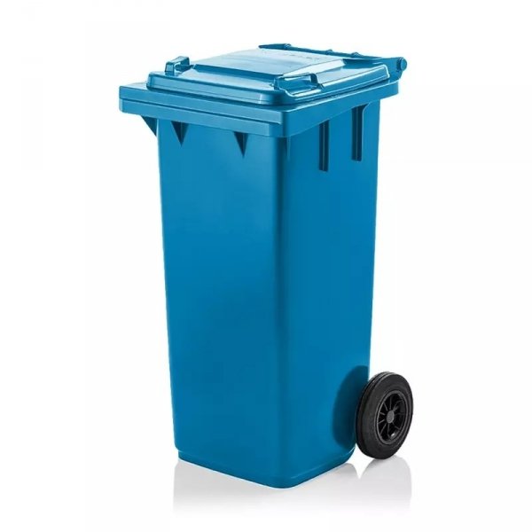Pojemnik na odpady  120L z pokrywą niebieski