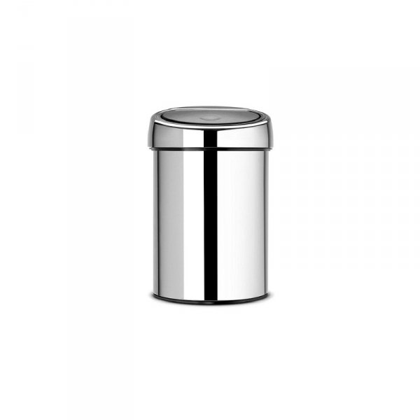 Kosz naścienny TOUCH BIN 3L Brilliant Steel