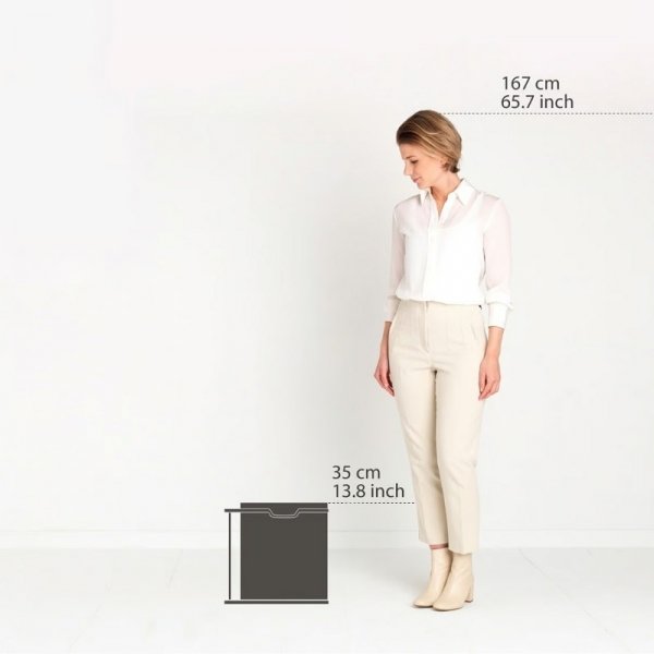 Kosz szafkowy 15L De Luxe White