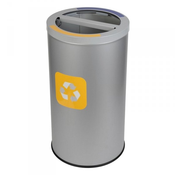 Kosz do segregacji odpadów STREAM BIN DUO 2x35L szary