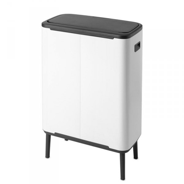 Kosz TOUCH BIN HI BO 2x30L White