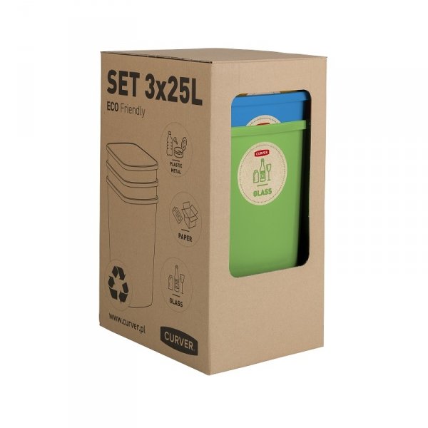 Zestaw koszy Eco Friendly 3x25L