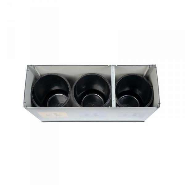 Stacja do segregacji EKO STATION mini 3 strumienie black&amp;white ( 3x12l )